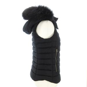 TATRAS ORSIERA ダウンベスト フード ファー付き ナイロン LTA18A4573 黒 1