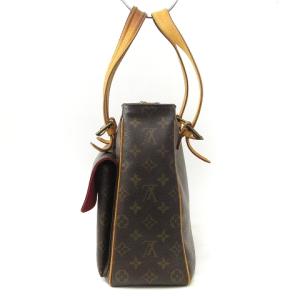LOUIS VUITTON M51162 モノグラム ミュルティプリシテ トートバッグ レザー 茶 