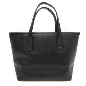 FURLA レザー トートバッグ ハンドバッグ チャーム付き 黒 ブラック