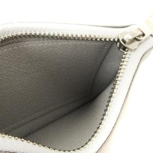 LOUIS VUITTON モノグラム ジップド ポーチPM コインケース プリント 地球 M67809 白