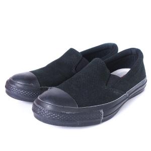 美品 ALL STAR 100 チャックテイラー スニーカー スリッポン ローカット 無地 1CL171 黒 ブラック 靴