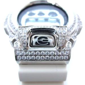 CASIO G-SHOCK 腕時計 DW-6900MR カスタムパーツ デジタル クォーツ 白 ホワイト シルバーカラー ウォッチ