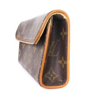 LOUIS VUITTON モノグラム ポシェット フロランティーヌ ウエストバッグ M51855 ブラウン XS