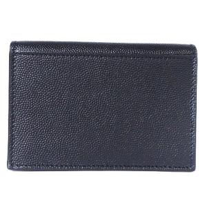 SAINT LAURENT PARIS 469338 二つ折り財布 レザー 黒