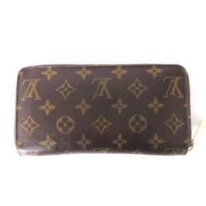LOUIS VUITTON モノグラム ジッピーウォレット ラウンドファスナー 長財布 M60017 茶 ブラウン