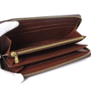 LOUIS VUITTON モノグラム ジッピーウォレット ラウンドファスナー 長財布 M60017 茶 ブラウン
