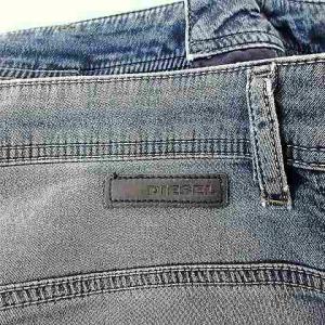 DIESEL 美品 KROOLEY ジョグジーンズ デニム イージーパンツ スウェット テーパード ダメージ加工 W36 青 ブルー