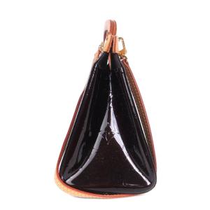 LOUIS VUITTON M91995 モノグラム ヴェルニ アマラント ロクスバリードライブ トートバッグ 2WAY 茶