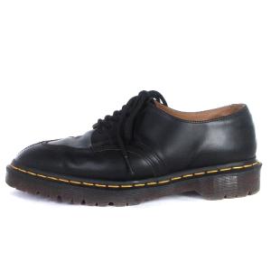 Dr.Martens 2046  5ホール シューズ ブーツ ローカット レザー イエローステッチ 黒 ブラック 7 26cm相当 靴