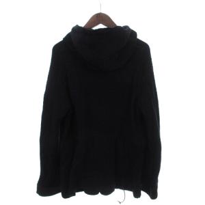 EMPORIO ARMANI MATT LINE ミリタリージャケット フード コットンニット マルチポケット 紺 ネイビー 46 SM0