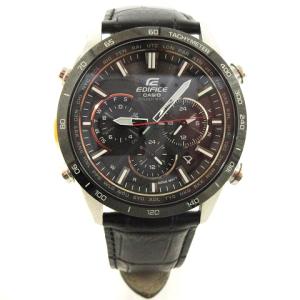 CASIO EDIFIC エデフィス 腕時計 タフ 電波ソーラー クロノグラフ EQW-T650D-1AJF 文字盤黒 黒 ブラック ウォッチ
