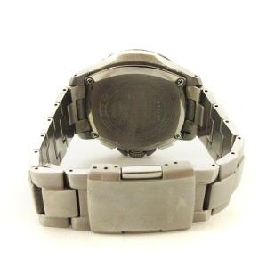 CASIO オシアナス 腕時計 電波ソーラー クロノグラフ デイト シルバーカラー