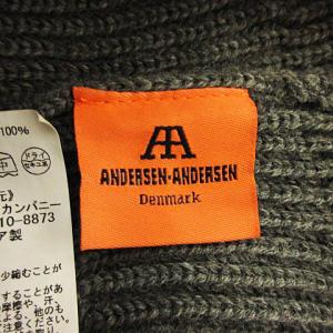Andersen-Andersen 美品 ニットキャップ ワッチキャップ ビーニー ニット帽 帽子 ウール グレー
