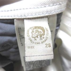 DIESEL BELTHER ホワイトデニム ジーンズ パンツ スリムテーパード ボタンフライ ストレッチ W28 L32 白 コットン