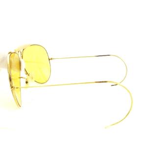 Ray-Ban ヴィンテージ サングラス ティアドロップ カラーレンズ 黄 イエロー ゴールドカラー AA SM0