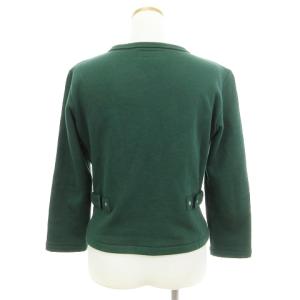 agnes b. コットン スウェット カーディガン 裏起毛 ED17M001 緑 グリーン系 2 SM0