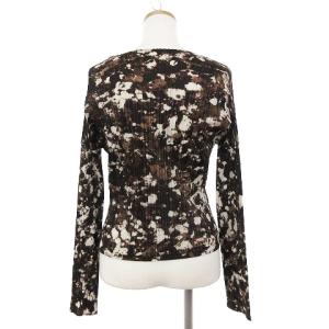 PLEATS PLEASE ISSEY MIYAKE イッセイミヤケ カットソー 総柄 3 ブラウン