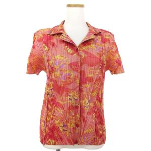 イッセイミヤケ シャツ 総柄 3 ピンク