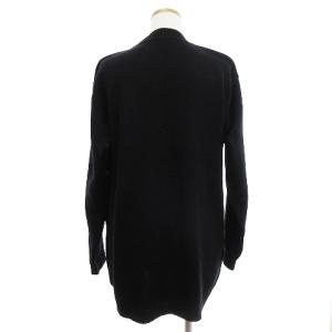 Salvatore Ferragamo ヴィンテージ ニットカーディガン ヴァラリボン 長袖 ヴァージンウール100％ 黒 ブラック L SM0