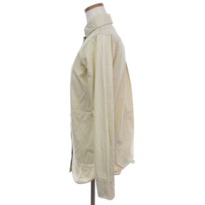 MADISONBLUE シャツ 長袖 コットン 無地 フロントボタン ロゴ 刺繍 MB171-5730 アイボリー S SM0