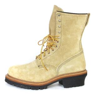 RED WING ロガー タン ブルハイド ラフアウト ブーツ スエード 28 ベージュ