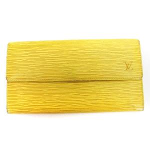 エピ ポシェット ポルトモネクレディ 長財布 レザー M63579 タッシリイエロー 黄色