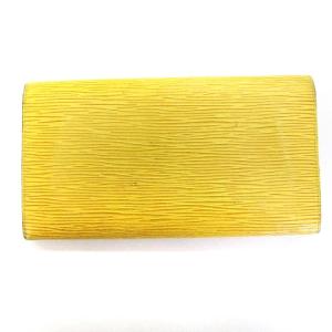 LOUIS VUITTON エピ ポシェット ポルトモネクレディ 長財布 レザー M63579 タッシリイエロー 黄色
