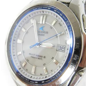 CASIO オシアナス 腕時計 アナログ 電波ソーラー デイト OCW-T100TD-7AJF 文字盤 白 ホワイト ウォッチ SM0