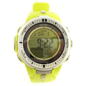 CASIO PRO TREK プロトレック  腕時計 ソーラー電波 タフ デジタル PRW-3000-9BJF 黄 イエロー ウォッチ