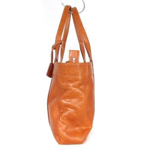 aniary ビジネスショルダーバッグ トート レザー 裏地 迷彩柄 茶 ブラウン 鞄 SM0