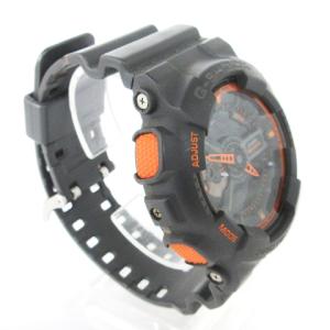CASIO G-SHOCK 腕時計 アナデジ クオーツ GA-110TS-1A4 黒 ブラック オレンジ ウォッチ SM0