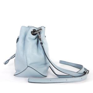 MARC by MARC JACOBS 巾着ショルダーバッグ レザー ブルー 鞄 SM0