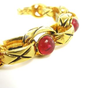 CHANEL ヴィンテージ 88年製 グリポア ヴィクトワールドゥカステラーヌ バングル カラーストーン SM0