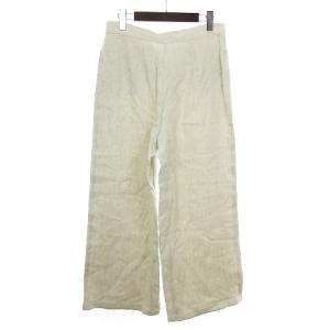 agnes b. タグ付き リネン ワイド パンツ 生成り エクリュ 40 SM0