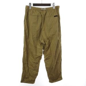 GRAMiCCi ウェザーリゾートパンツ コットン アジャスター ロゴ 刺繍 GMP-20S020 ベージュ