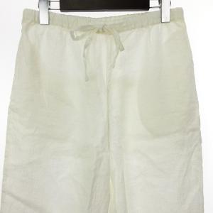 nest Robe レースパンツ イージー アンクル丈 無地 麻 01152-1210 ナチュラル オフホワイト