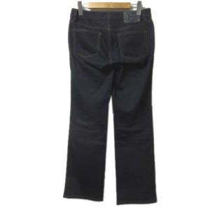 TORY BURCH デニム インディゴ パンツ ジーンズ ストレート ストレッチ 紺 ネイビー 26 コットン X