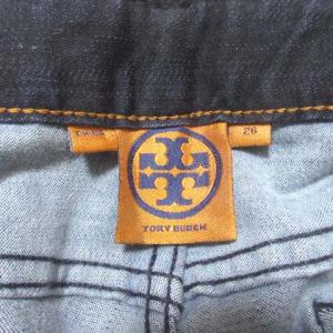 TORY BURCH デニム インディゴ パンツ ジーンズ LEGGING ストレッチ 紺 ネイビー 26 コットン X