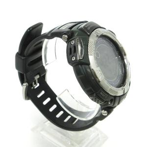 CASIO プロトレック トリプルセンサー タフソーラー 腕時計 デジタル PRG-130-1V ダークグリーン ウォッチ SM0