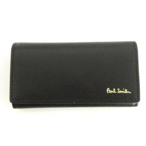 キーケース 4連 ホック式 レザー 黒 ブラック SM0