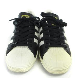 adidas Originals スーパースター 80s スニーカー ローカット 黒金 レザー G61069 黒 ブラック 24 靴 SM0