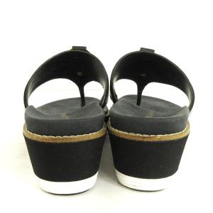 COLE HAAN オリジナルグランド トングサンダル ウエッジソール レザー 黒 ブラック 7B 24cm位