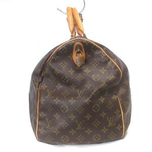 LOUIS VUITTON モノグラム キーポル50 ボストンバッグ ハンド レザー M41426 茶 ブラウン 鞄 ジャンク AA