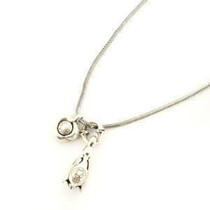 LONE ONES ティアベル XS キス&フロー フック ネックレス シルバー 総重量23g アクセサリー