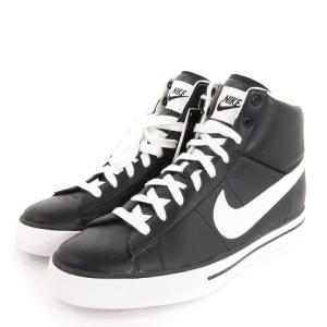 NIKE タグ付き SWEET CLASSIC HIGH スニーカー 370647-011 ブラック ホワイト