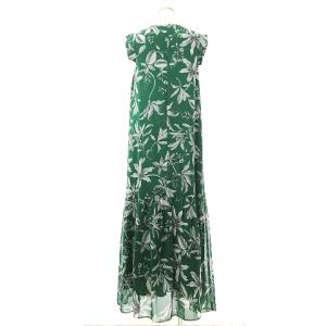 ADORE 18年製 フラワープリントワンピース 38 グリーン