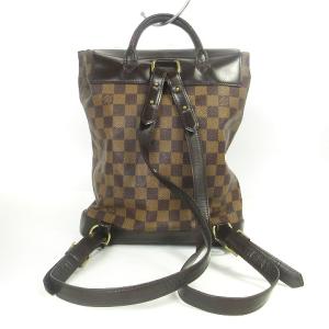 LOUIS VUITTON N51132 ダミエ エベヌ ソーホー バックパック PVC レザー 茶