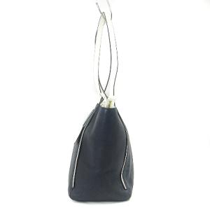 Kors michael kors トートバッグ ハンド レザー チャーム付き ロゴ プレート 30S8GN1T3L 紺 ネイビー 鞄