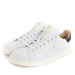 Stan Smith LUX スタンスミス スニーカー ローカット レザー HP2201 白 ホワイト 緑 グリーン 24.5cm