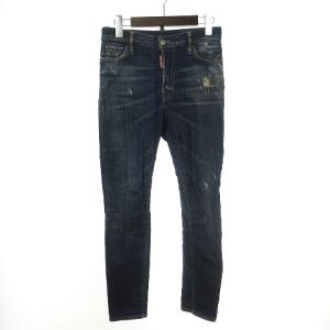 ジーンズ デニムパンツ ダメージ加工 ボタンフライ S72LA0871 インディゴ 36